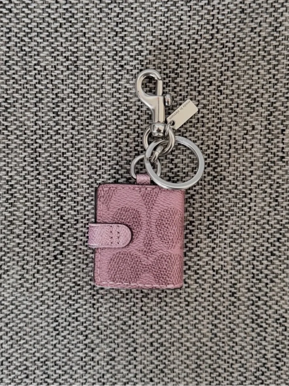 COACH Signature PictureFrame Charm pink Coach Coach Picture Frame